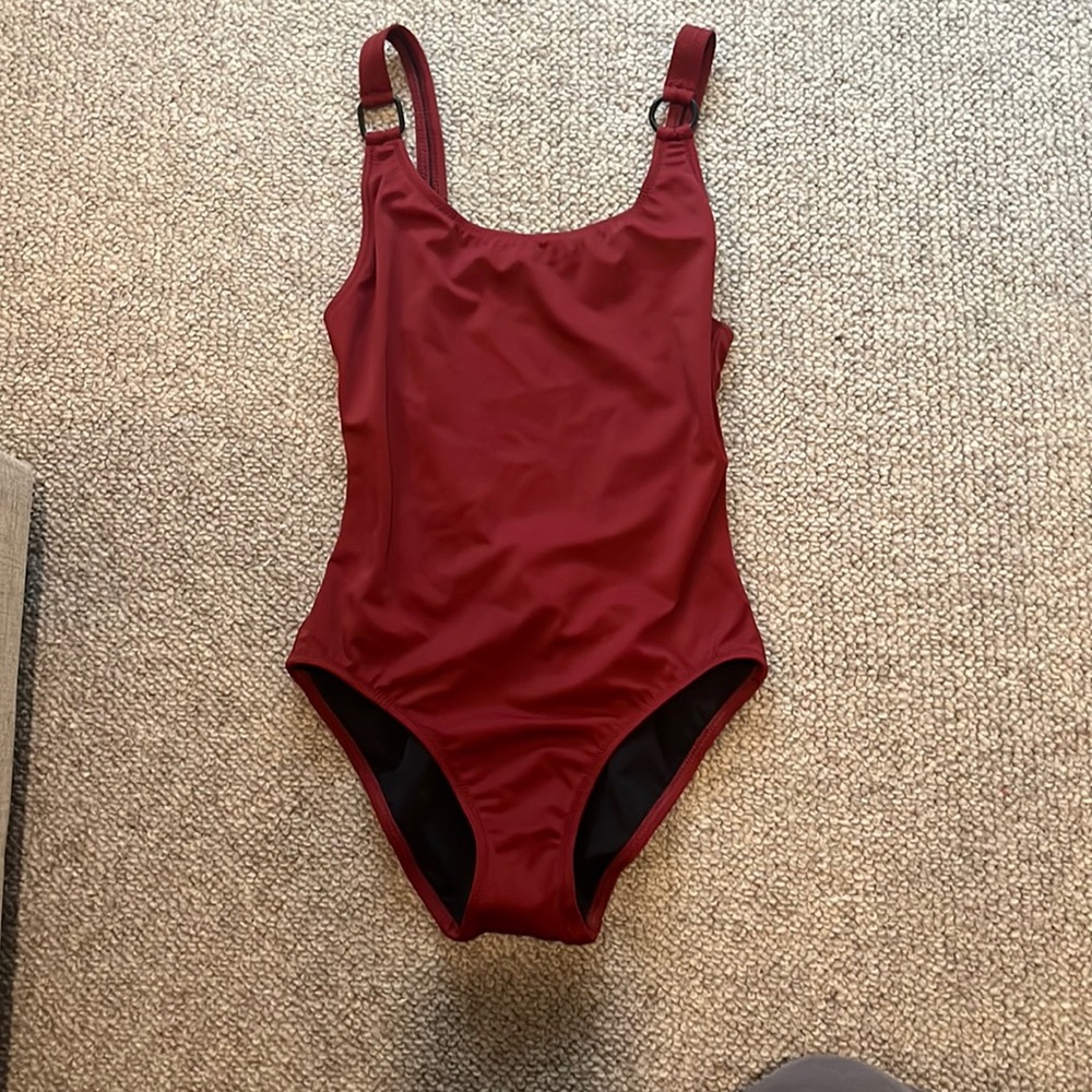 STAUD Red One Piece Swimsuit